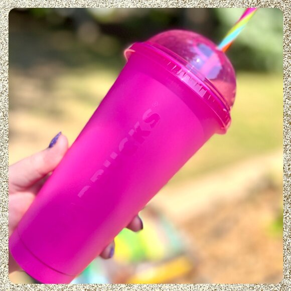 ⭐️ NWT 2025 Starbucks Summer Reusable Venti Dome Cold Cups 5pk - Picture 8 of 9